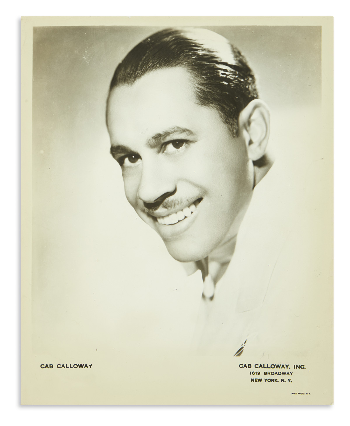 (MUSIC.) Group of promotional photographs of musicians and entertainers including Cab Calloway and Harry Belafonte.